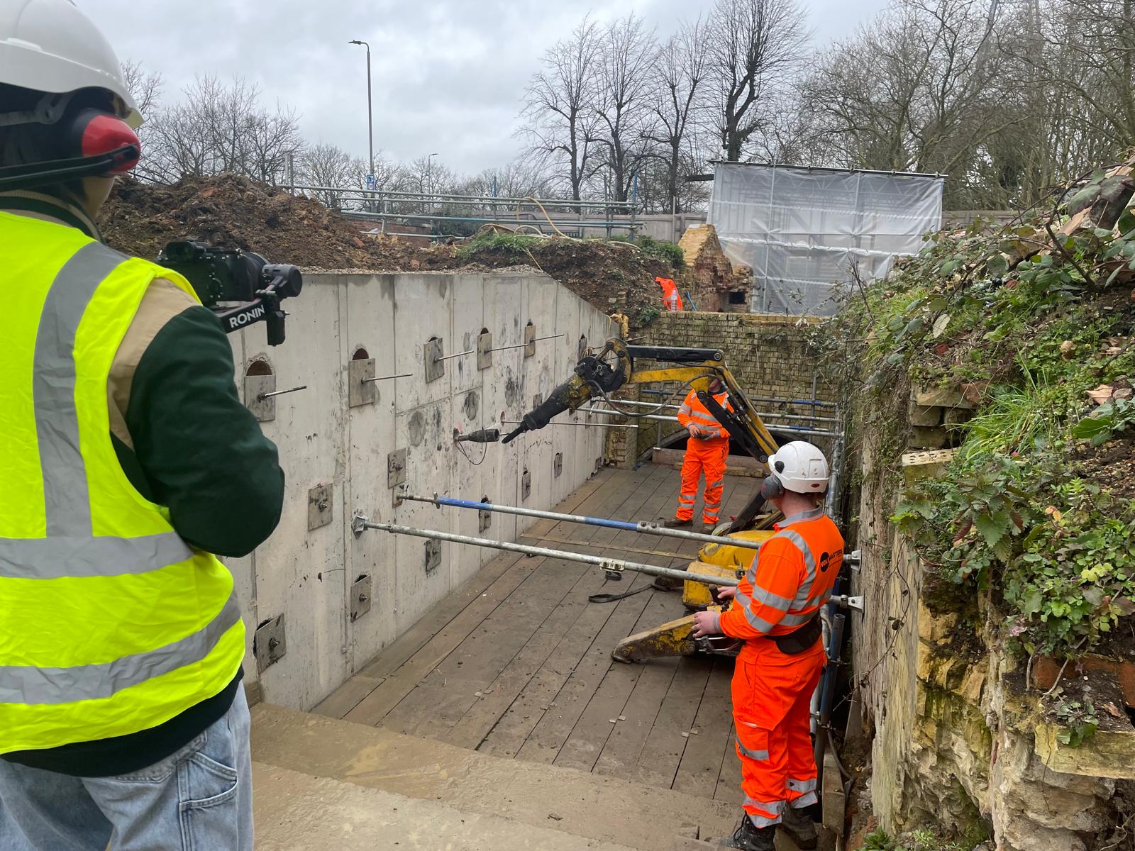 Specialist fixings installation on site